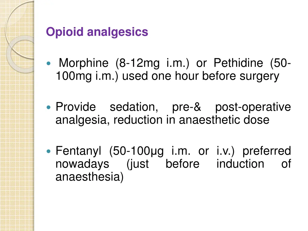 opioid analgesics