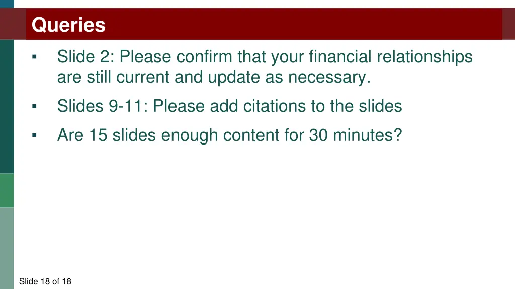 queries