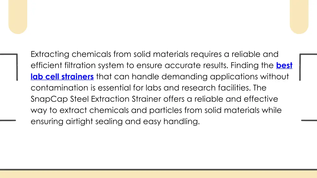 extracting chemicals from solid materials