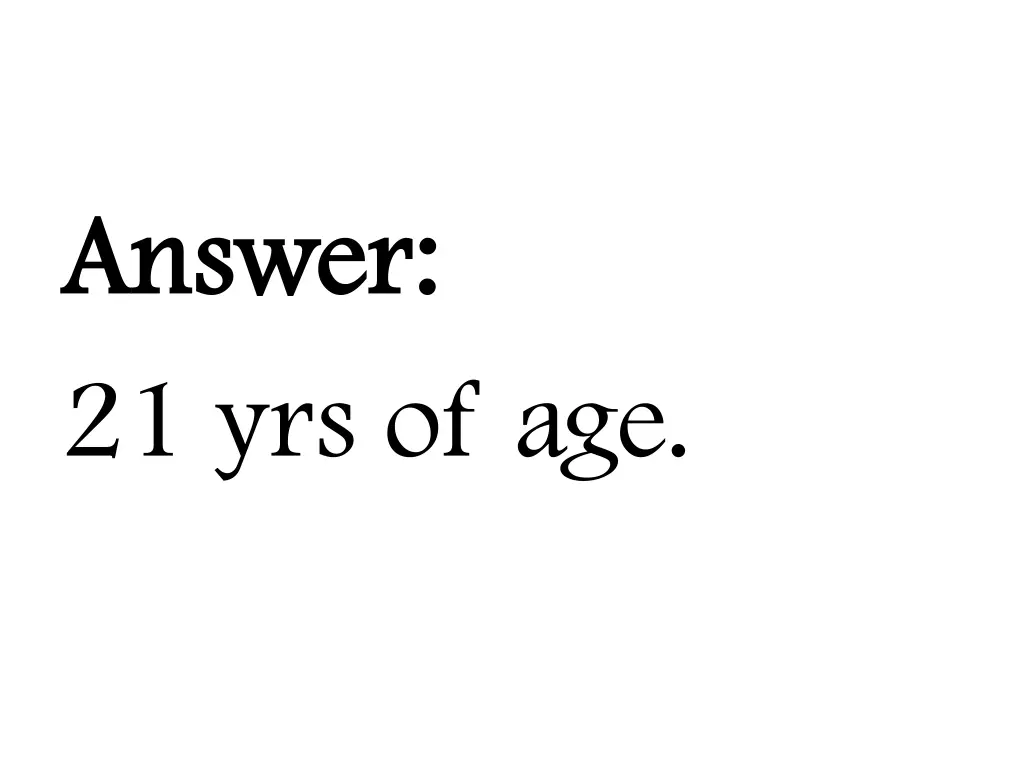 answer answer