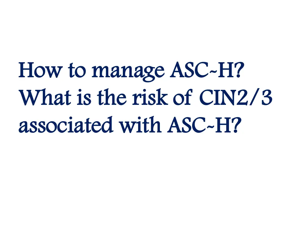 how to manage asc how to manage asc h what
