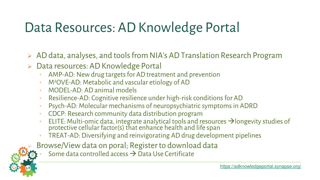 data resources ad knowledge portal