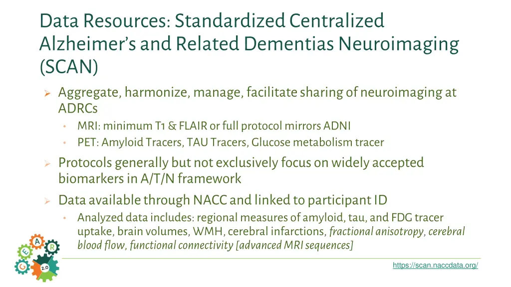 data resources standardized centralized alzheimer