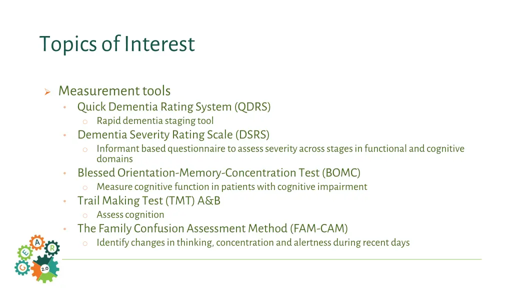 topics of interest 1