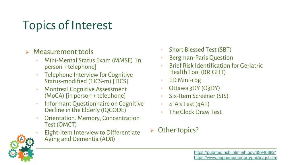 topics of interest 2