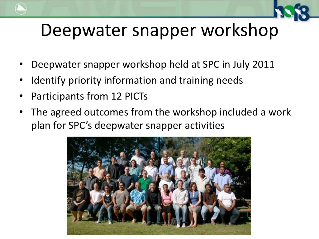 deepwater snapper workshop