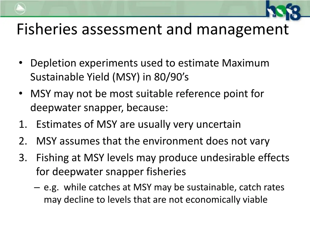 fisheries assessment and management 1