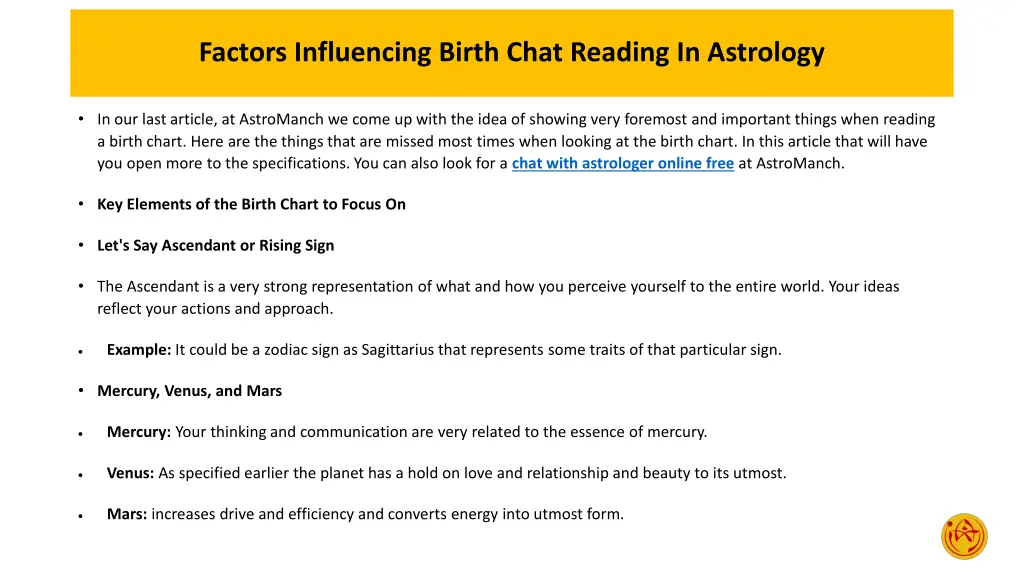factors influencing birth chat reading 1