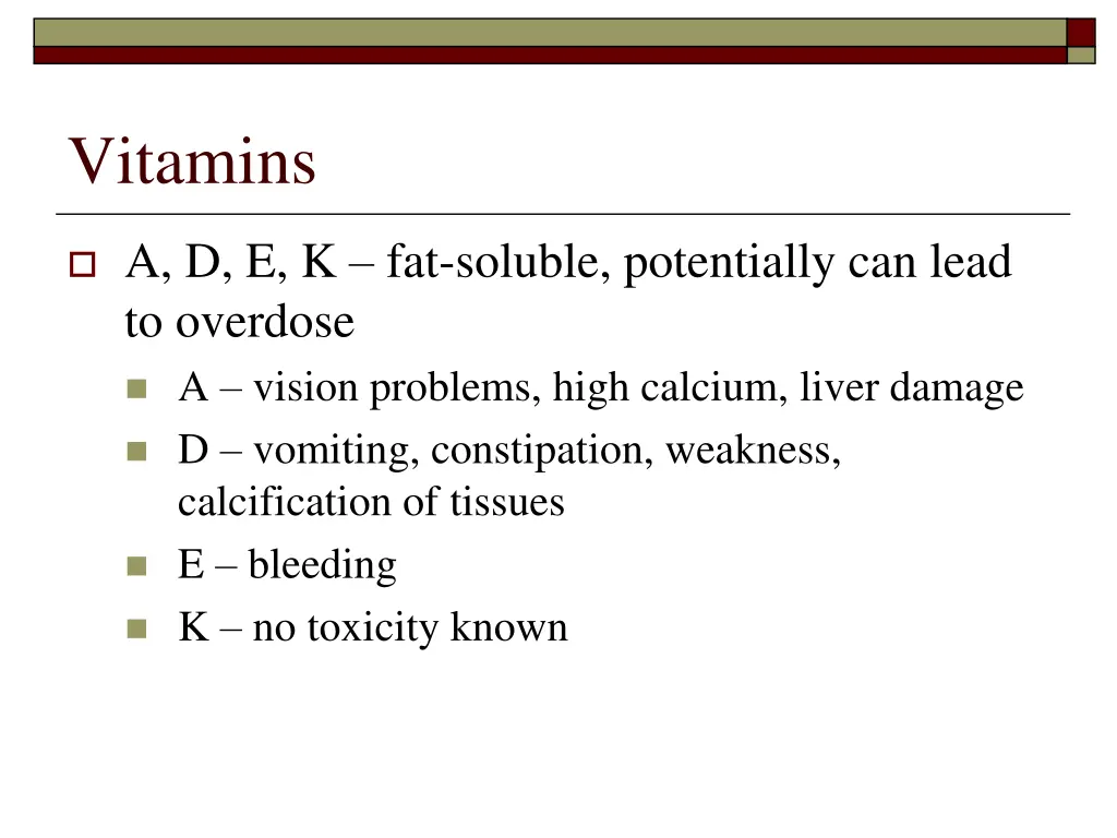 vitamins