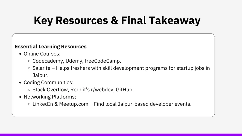key resources final takeaway