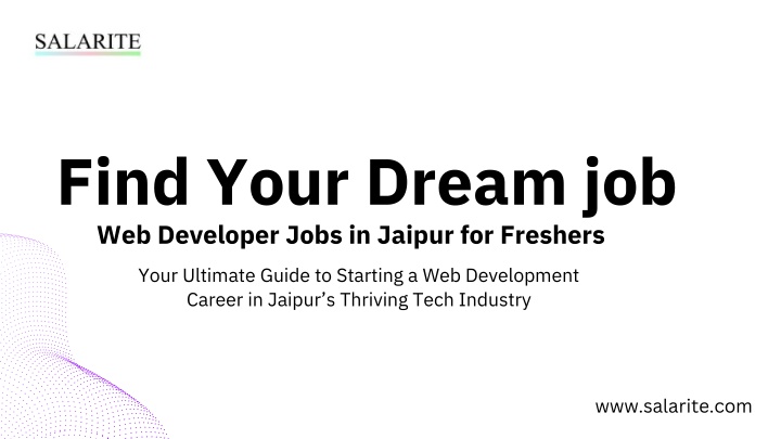find your dream job web developer jobs in jaipur