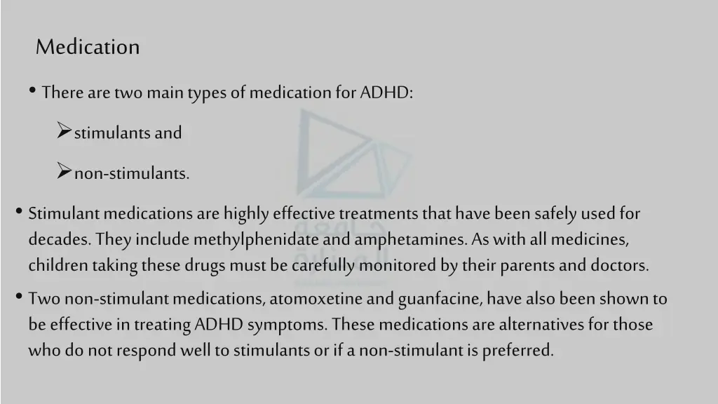 medication there are two main types of medication