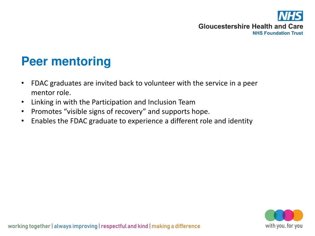 peer mentoring