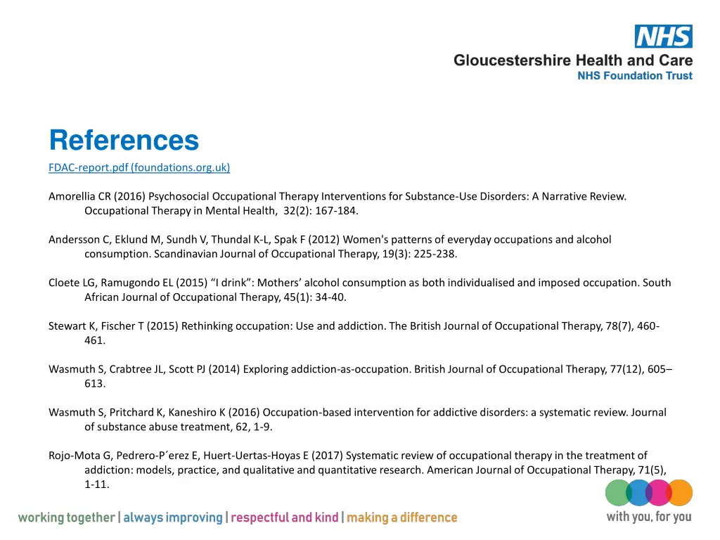 references fdac report pdf foundations org uk