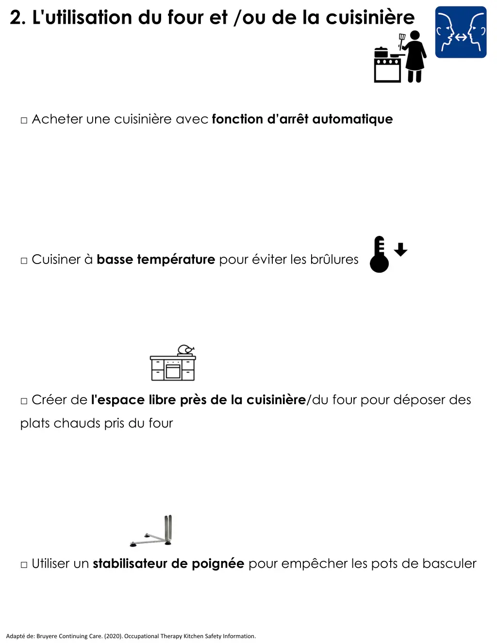2 l utilisation du four et ou de la cuisini re 1