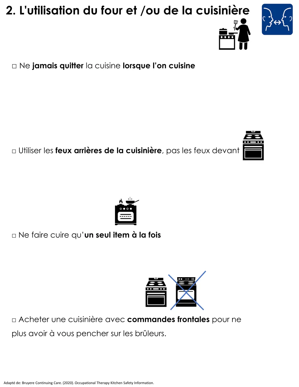 2 l utilisation du four et ou de la cuisini re
