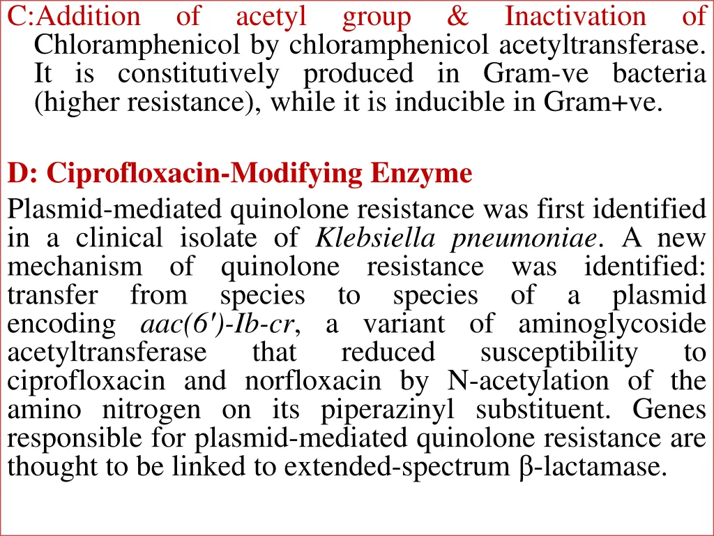 c addition chloramphenicol by chloramphenicol