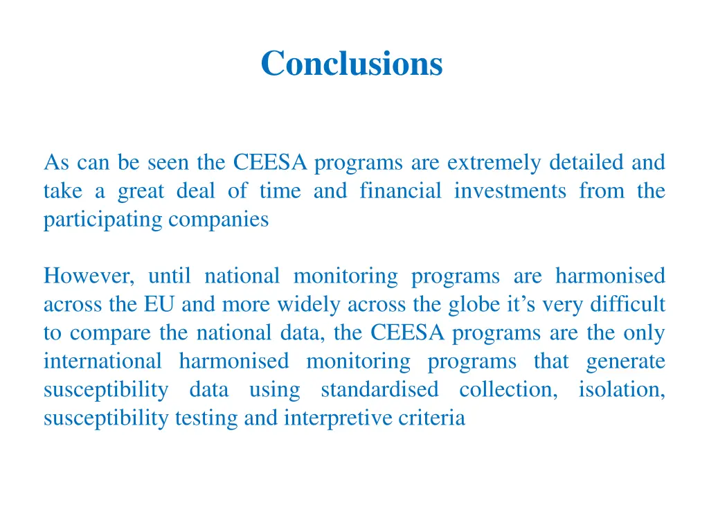 conclusions