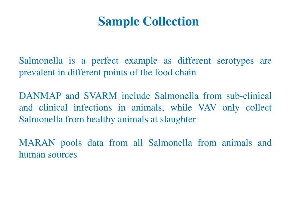 sample collection
