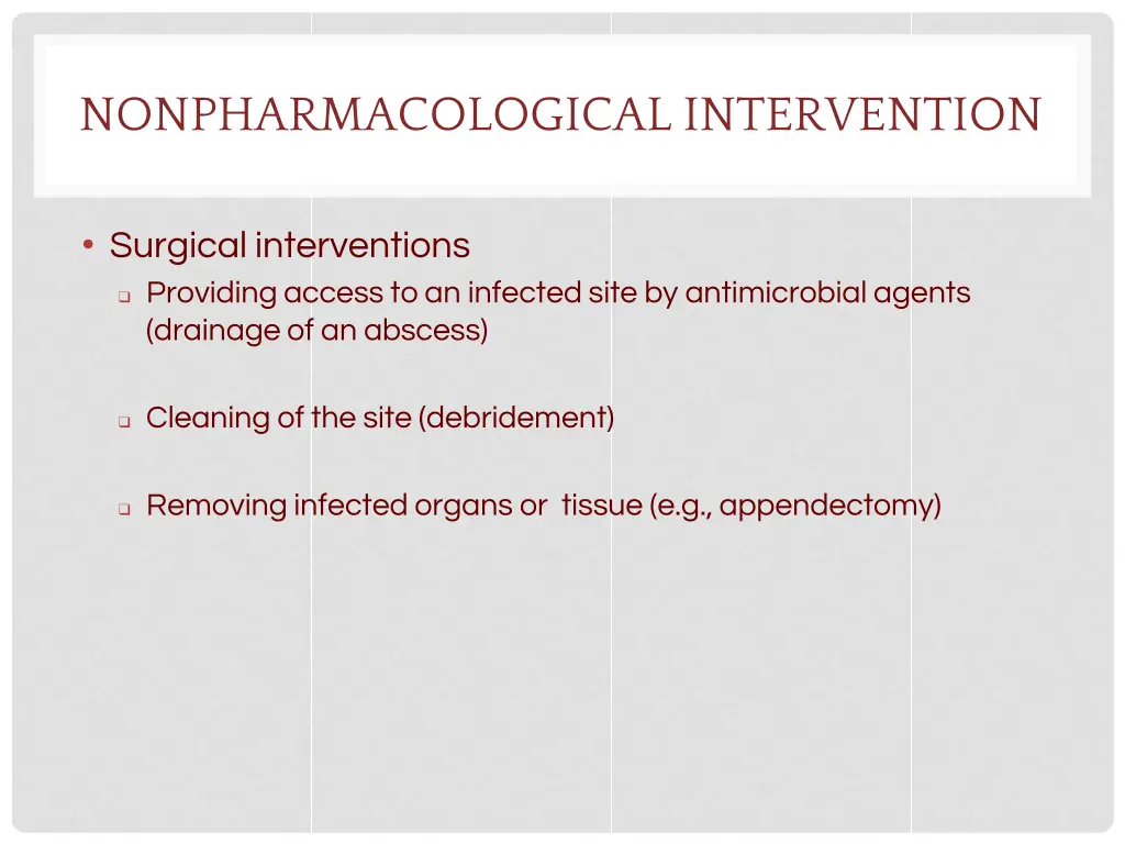nonpharmacological intervention