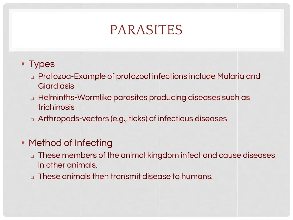 parasites