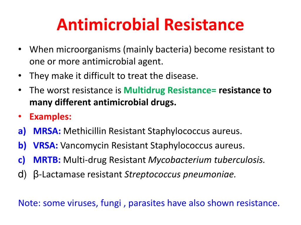 antimicrobial resistance