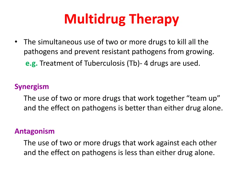 multidrug therapy