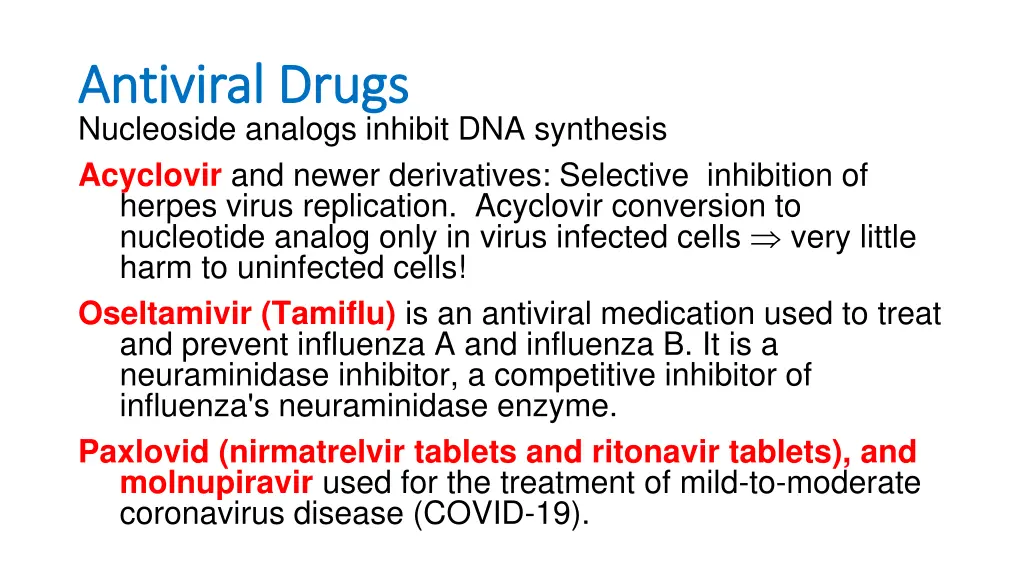 antiviral drugs antiviral drugs nucleoside