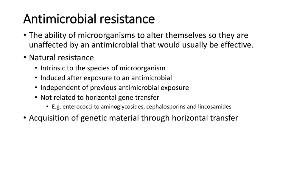 antimicrobial resistance antimicrobial resistance