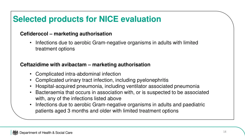 selected products for nice evaluation