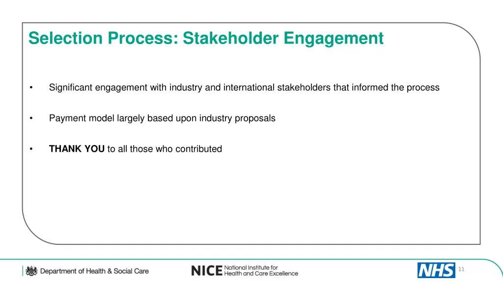 selection process stakeholder engagement