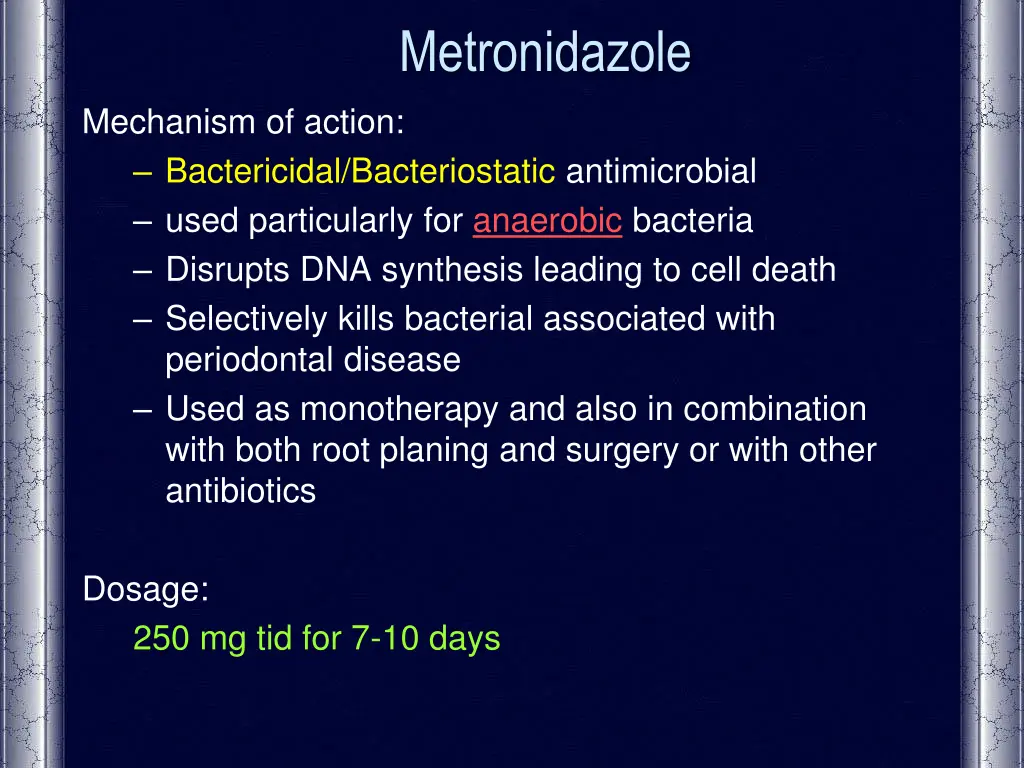 metronidazole