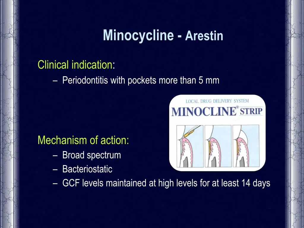 minocycline arestin