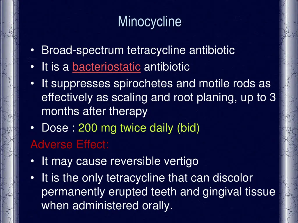 minocycline
