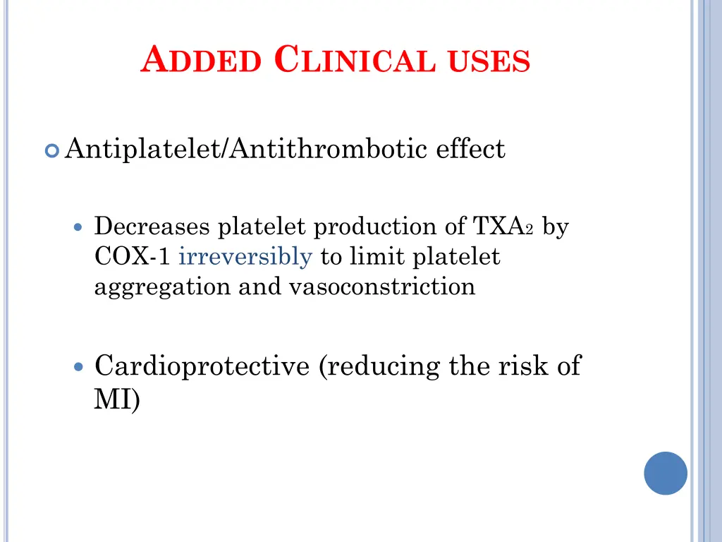 a dded c linical uses