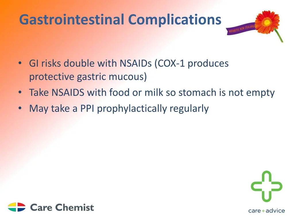 gastrointestinal complications