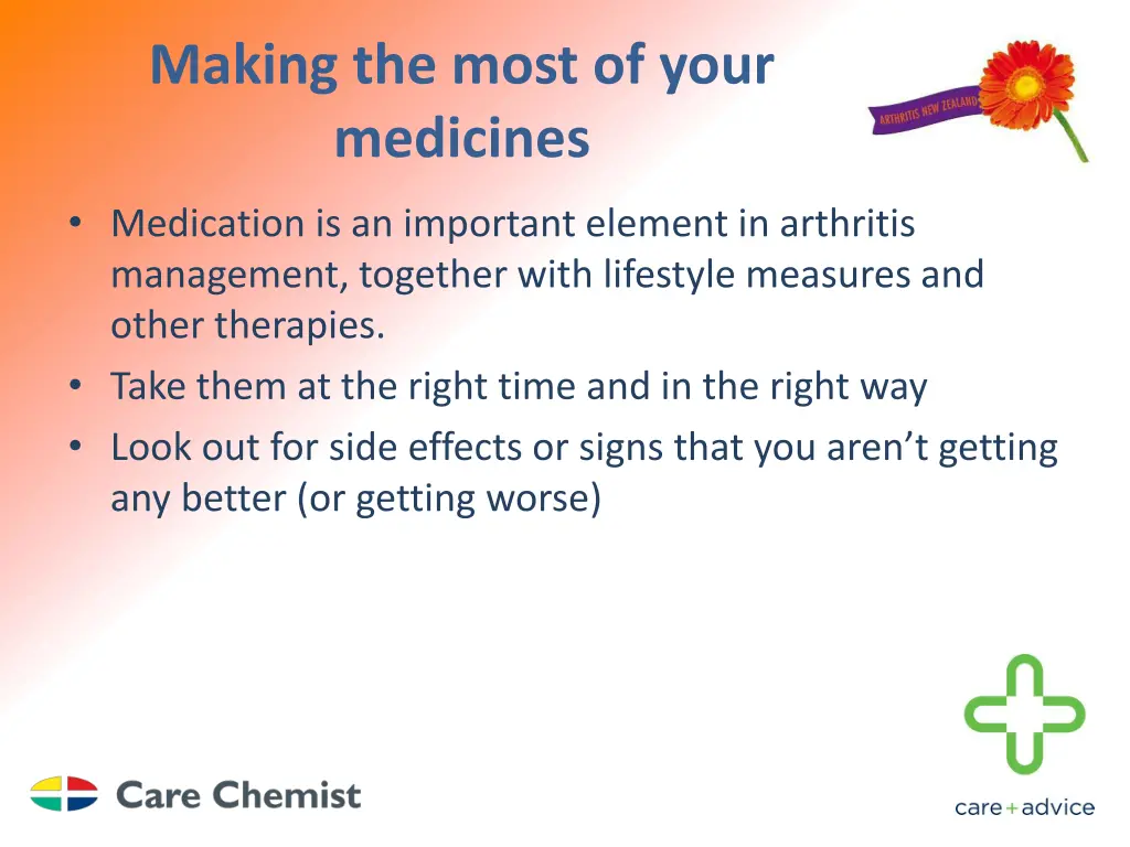 making the most of your medicines