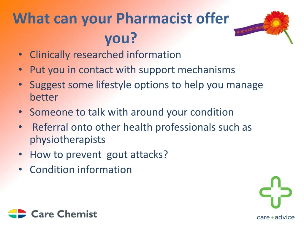 what can your pharmacist offer you clinically