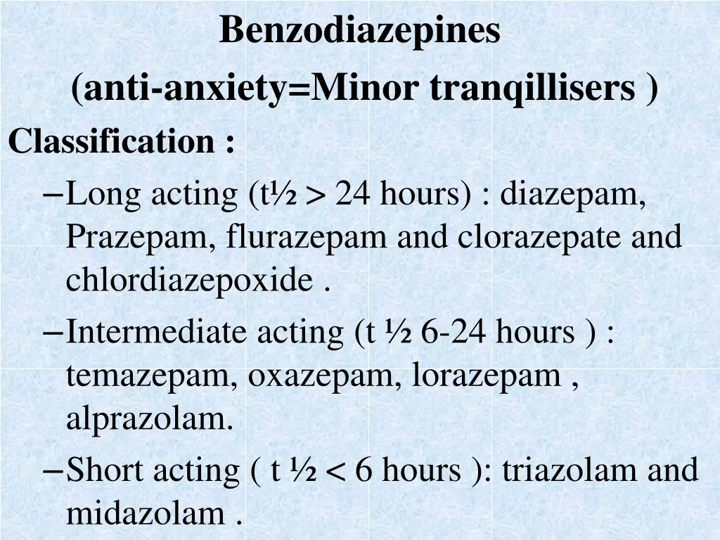 benzodiazepines