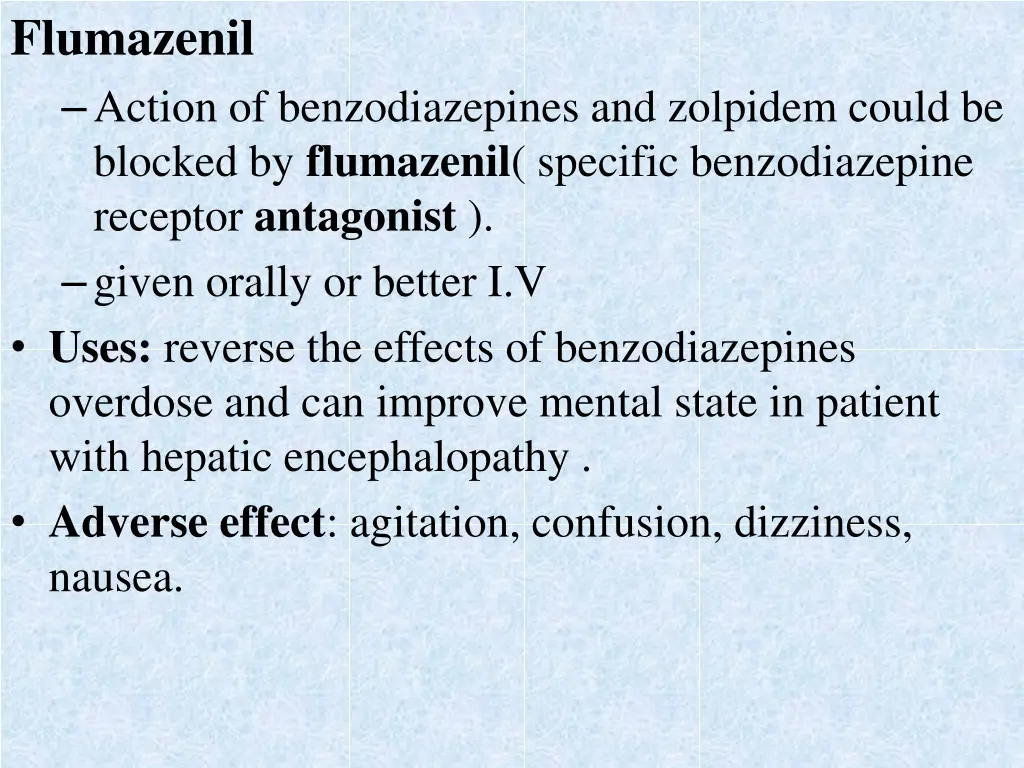 flumazenil action of benzodiazepines and zolpidem