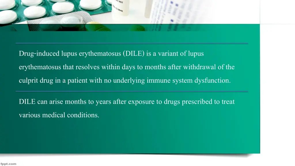 drug induced lupus erythematosus dile