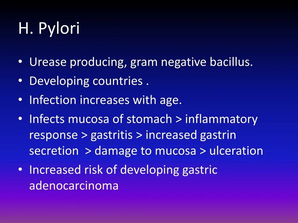 h pylori