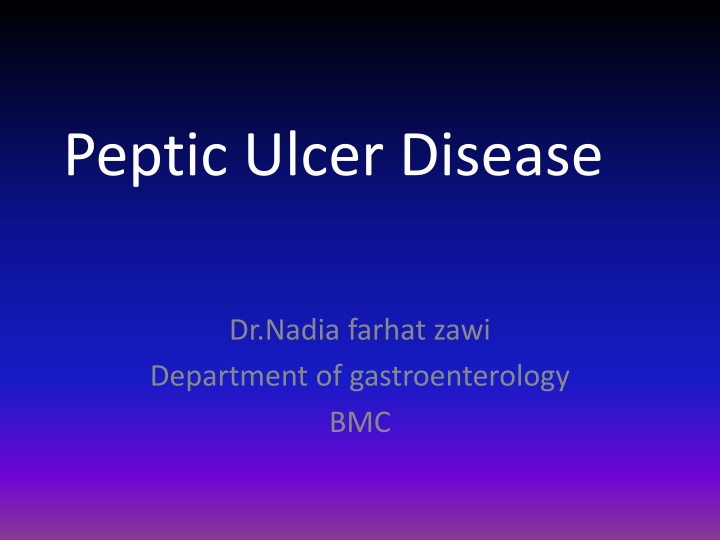 peptic ulcer disease