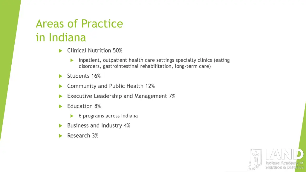 areas of practice in indiana