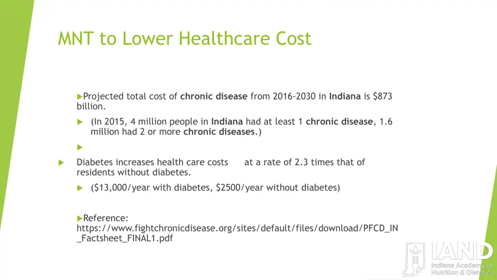 mnt to lower healthcare cost