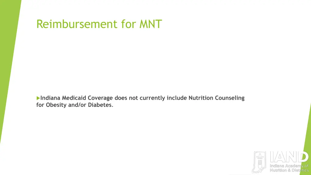 reimbursement for mnt
