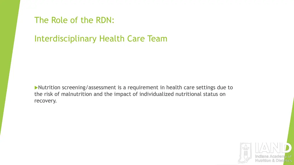 the role of the rdn