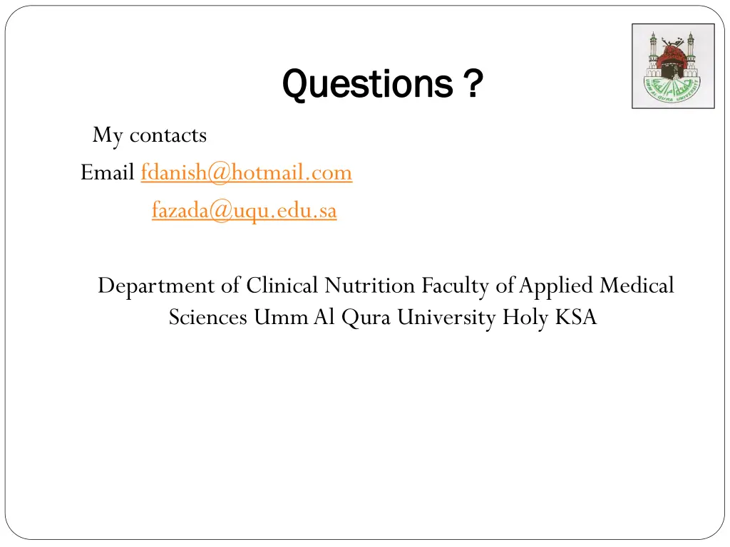 questions questions