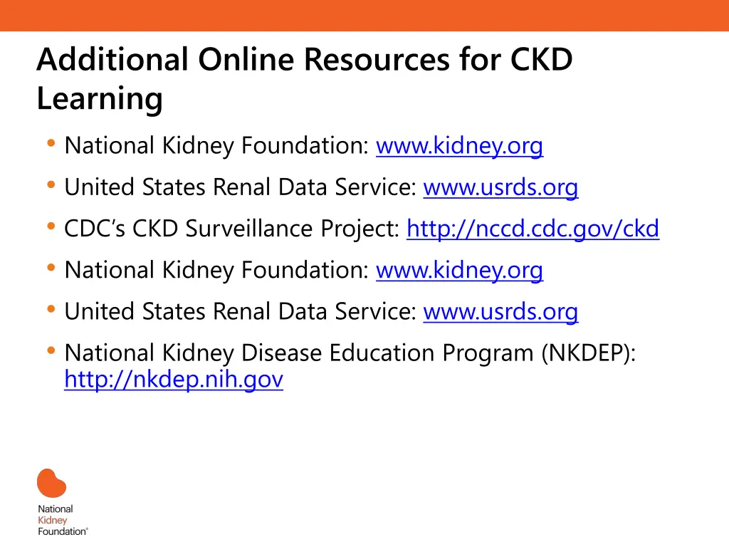 additional online resources for ckd learning