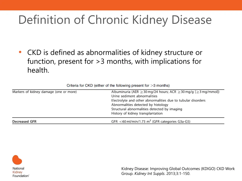 definition of chronic kidney disease